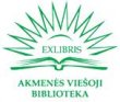 Akmenės r. savivaldybės viešoji biblioteka logotipas